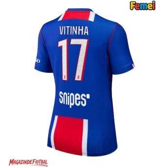 Paris Saint-Germain Vitinha #17 Tricou Fotbal Replică 2026-27 Femei Acasa